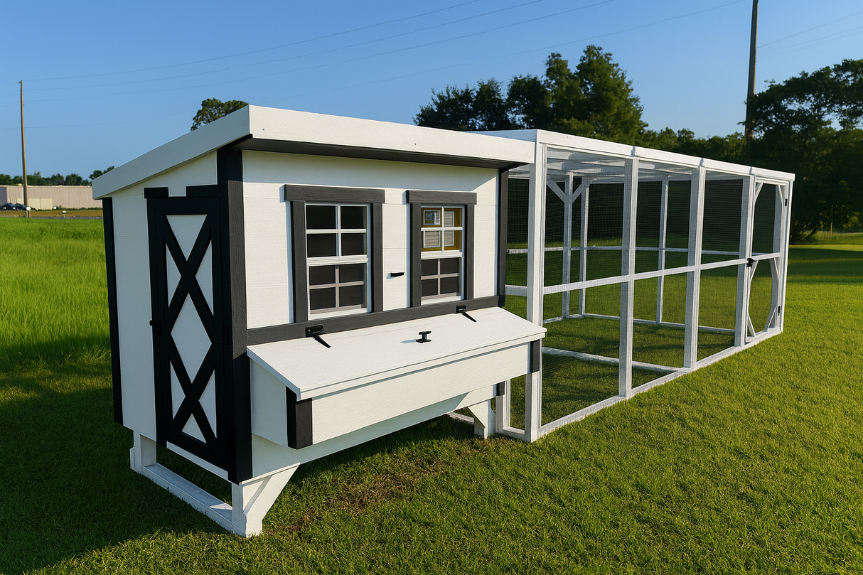 Wooden 16 Ft. Chicken Run
