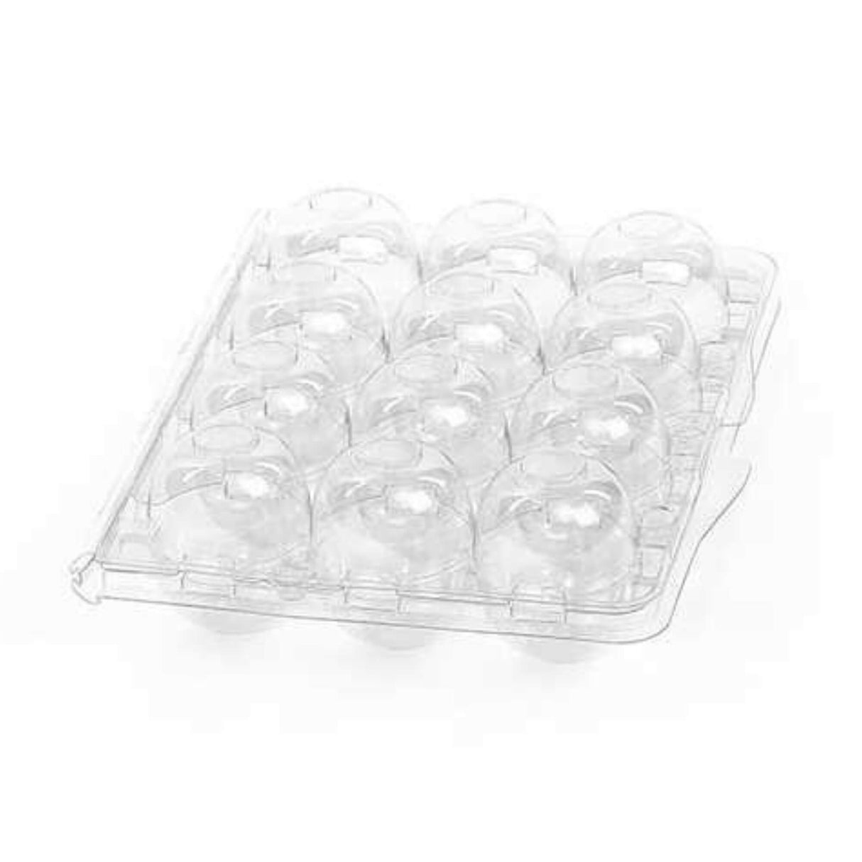 12 egg quail carton closed clear