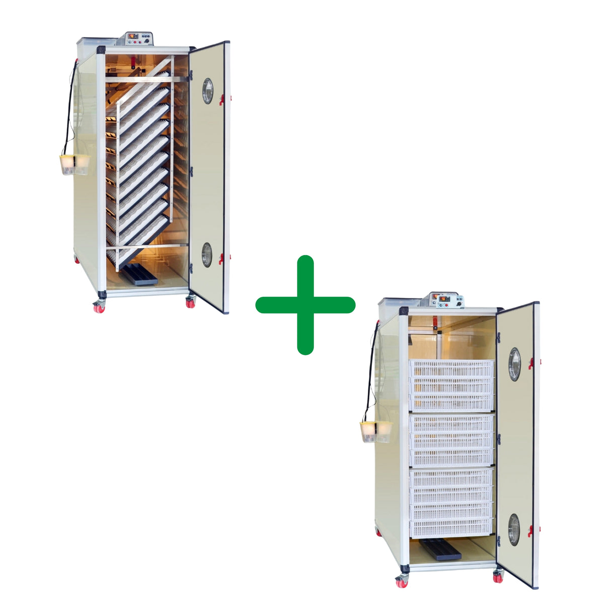 Close up view of 3200 Egg Incubator Kit (2400 Set + 1000 Hatch)