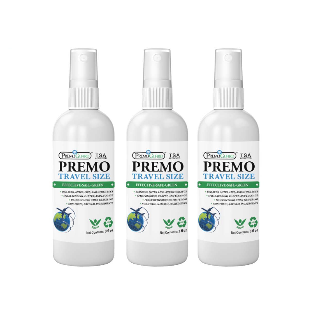 Bed Bug & Mite Killer - All Natural Non-Toxic - By Premo Guard