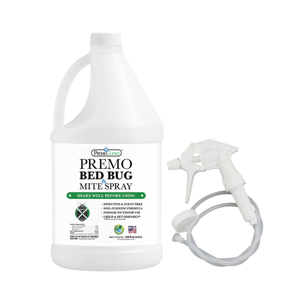 Bed Bug & Mite Killer - All Natural Non-Toxic - By Premo Guard