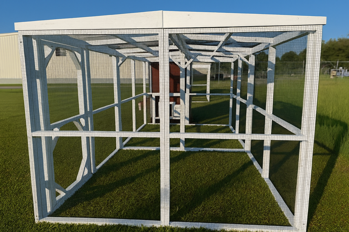 Wooden 16 Ft. Chicken Run