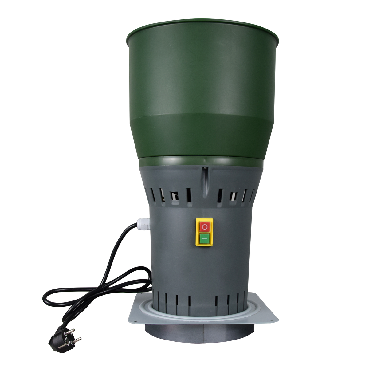 Farm Mill Compact Feed Crusher with plastic hopper for poultry and livestock grain grinding