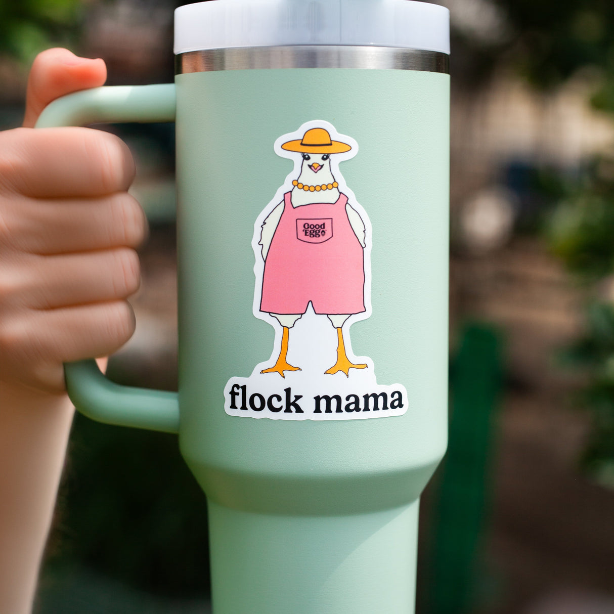 Good Egg Stuff "Flock Mama" Sticker