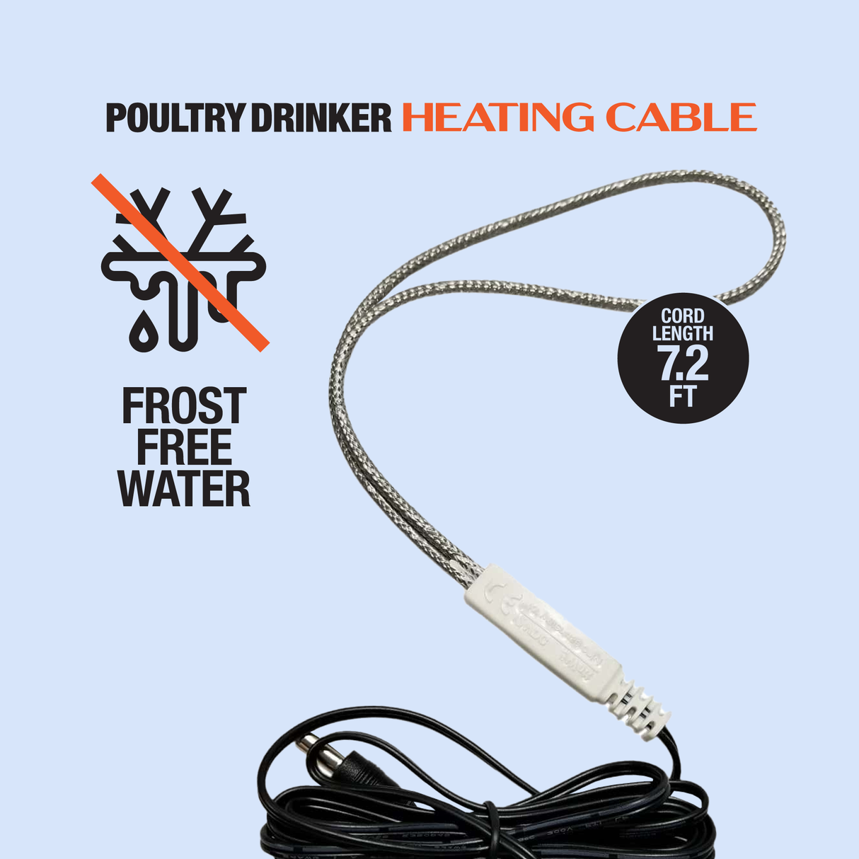 16" Drinker Heater Cable - 12W