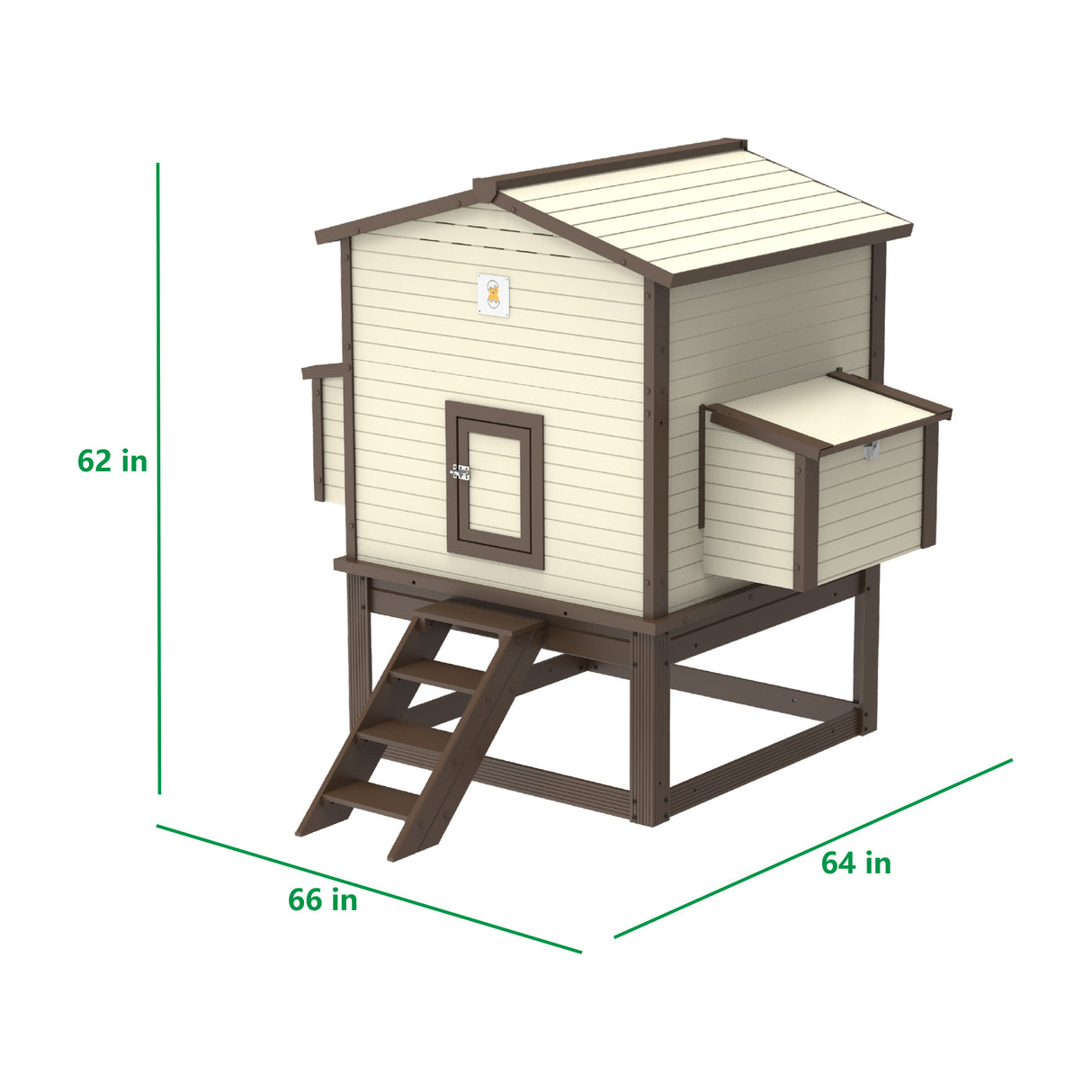 Flock Right Chicken Coop - House with Stand
