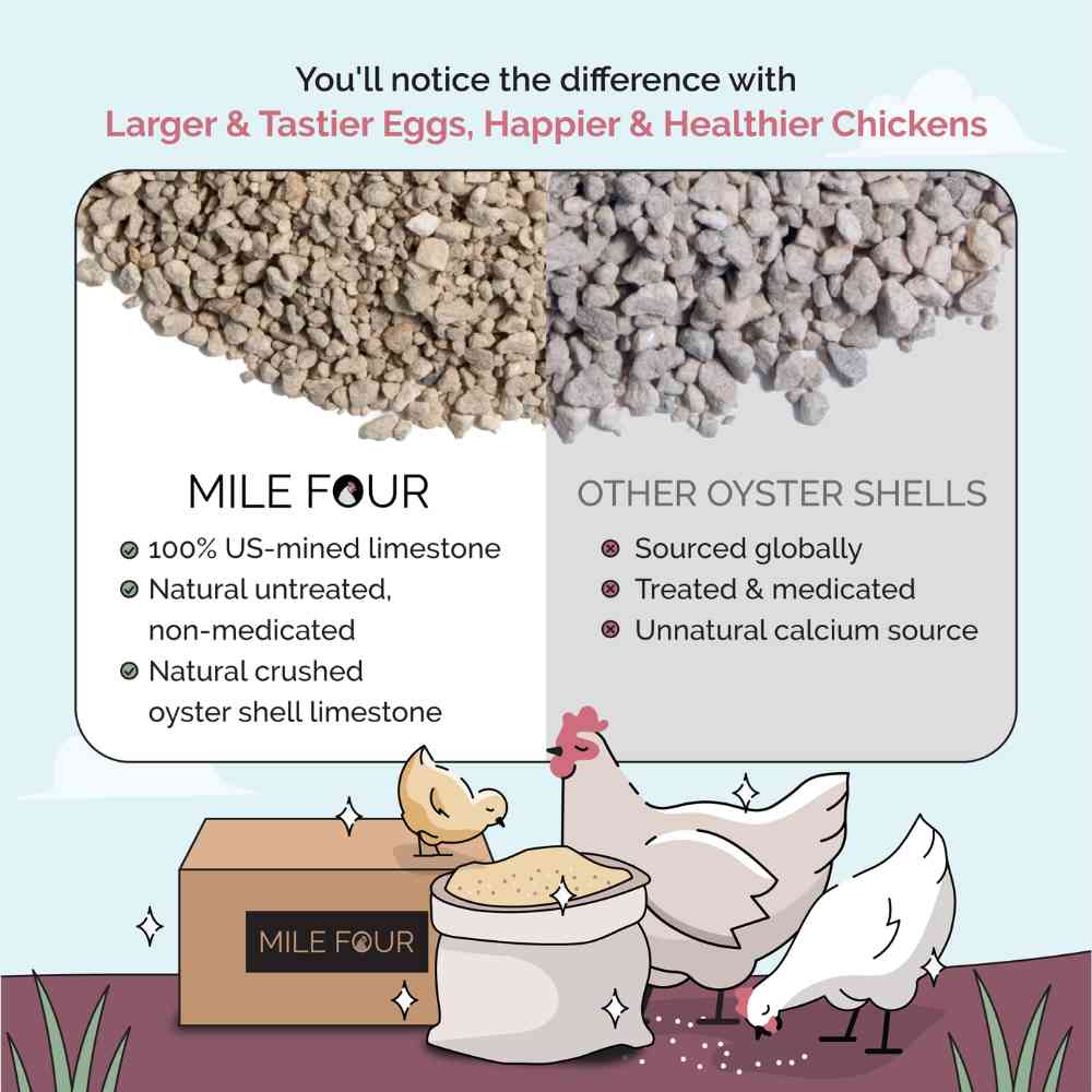 a benefit list of Mile Four Oyster Shell | Calcium Boost