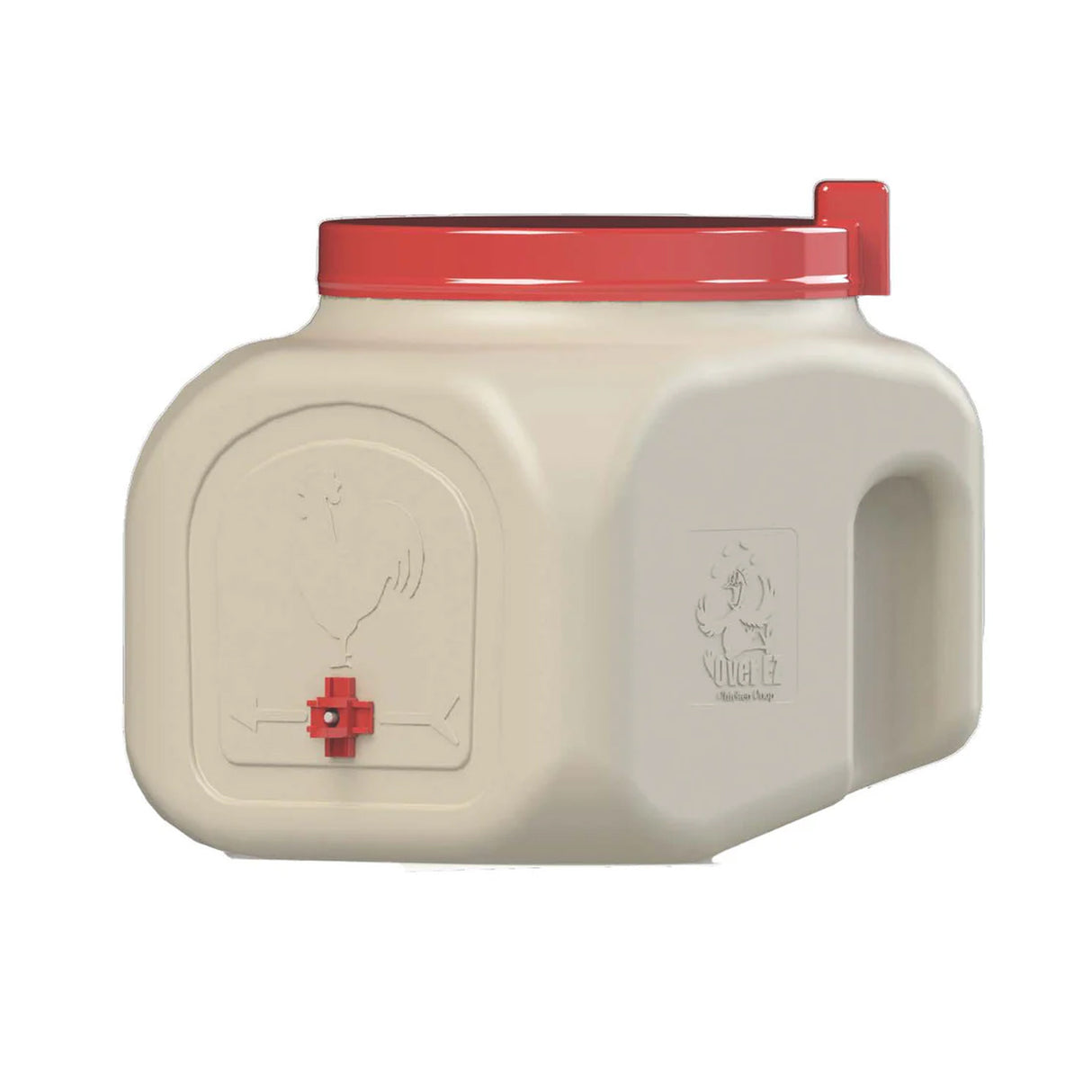 Hatching Time OverEZ. Compact waterer can be seen from rear angle.