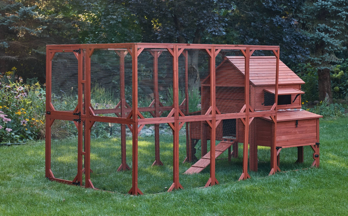 Chicken Coop for 10 Chickens - Rhode Island Homestead w/ Run Options