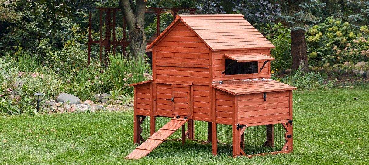 Chicken Coop for 10 Chickens - Rhode Island Homestead w/ Run Options