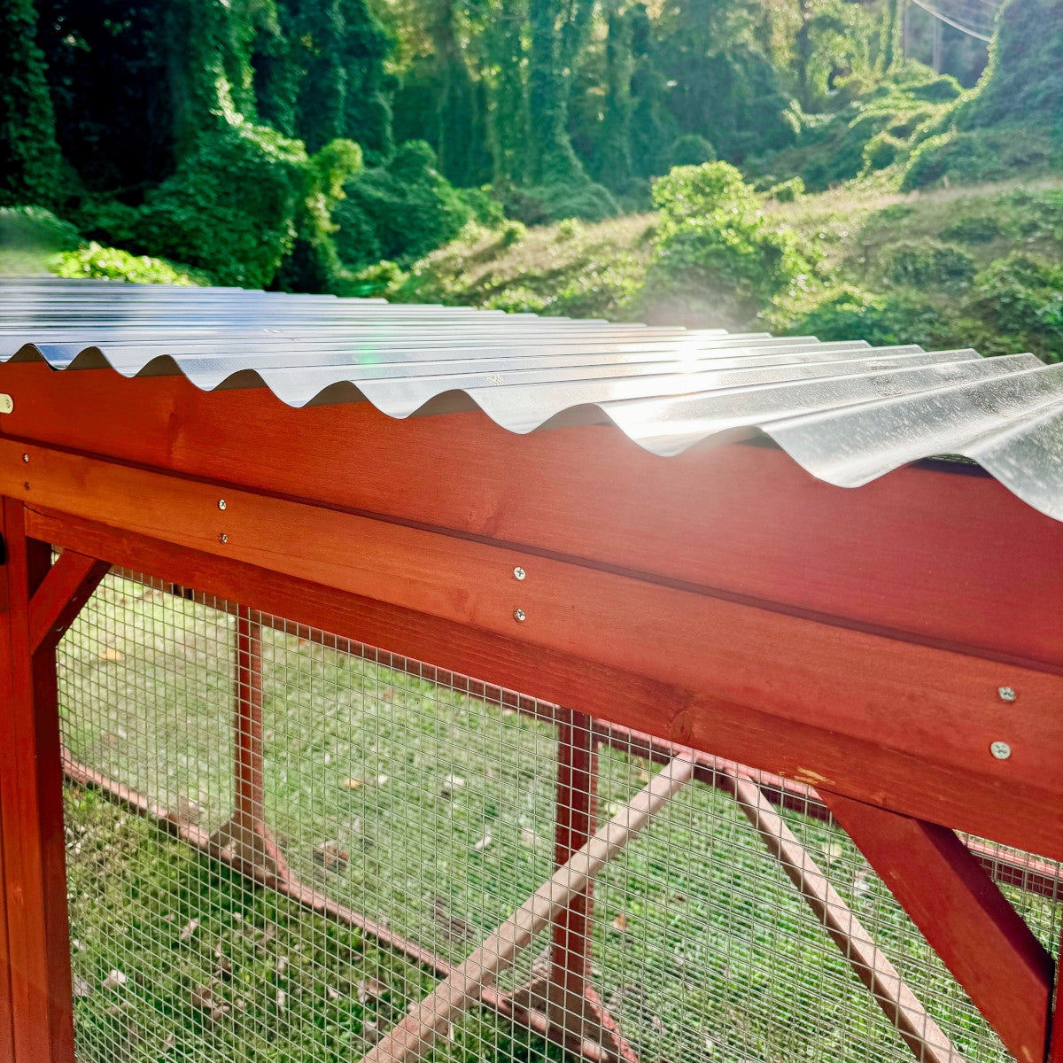 Metal Roof for Chicken Coop Run Extension (Orpington & Rhode Island)