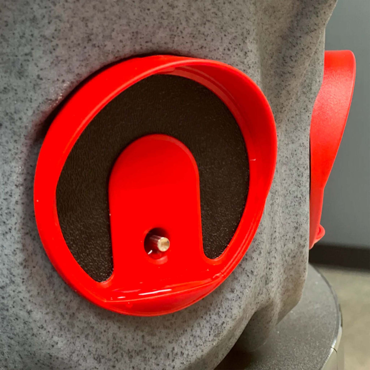 a close up view of a water port on our 8 gallon feed silo