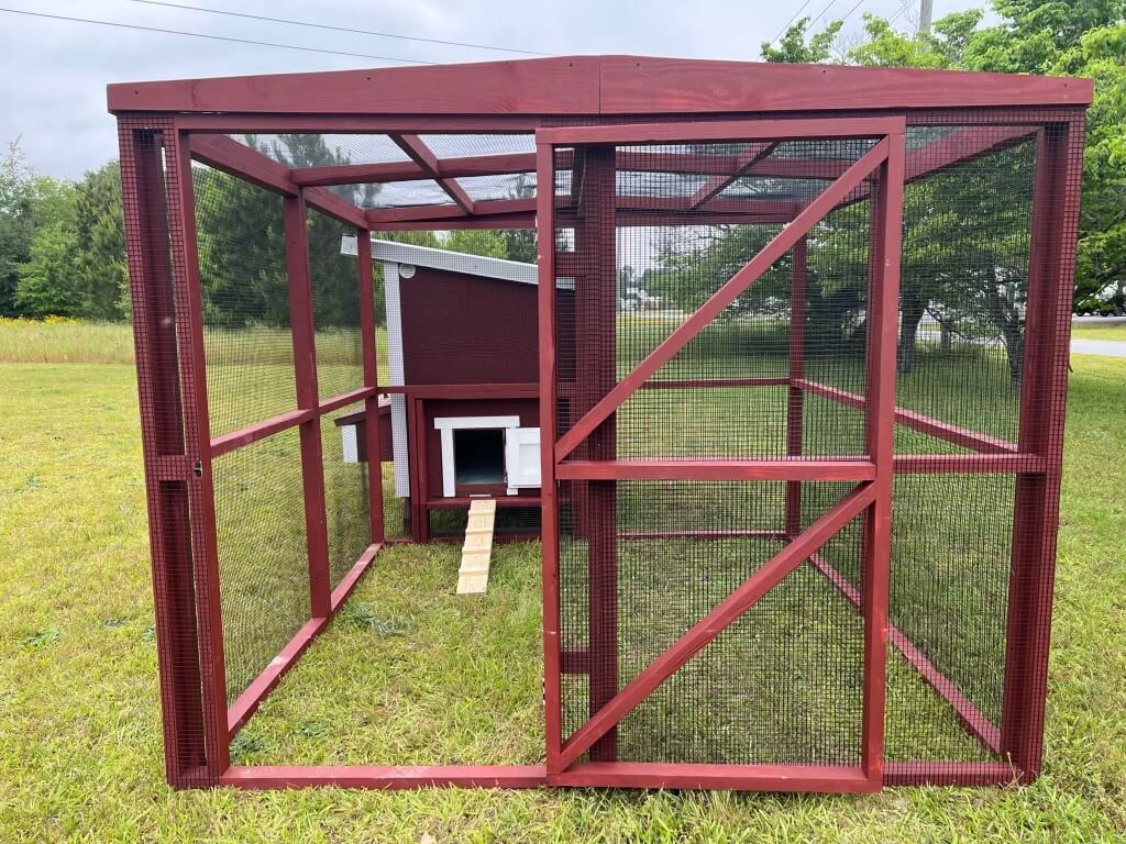 Wooden 16 Ft. Chicken Run