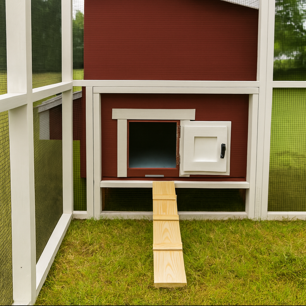 Wooden 16 Ft. Chicken Run