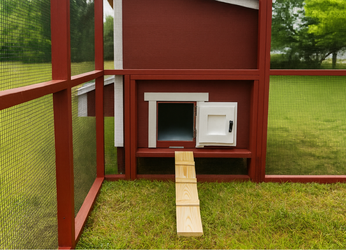 Wooden 16 Ft. Chicken Run