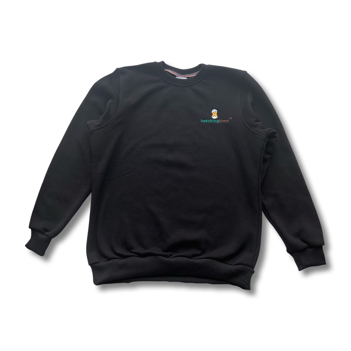 HatchingTime Crewneck Sweatshirt Black Front
