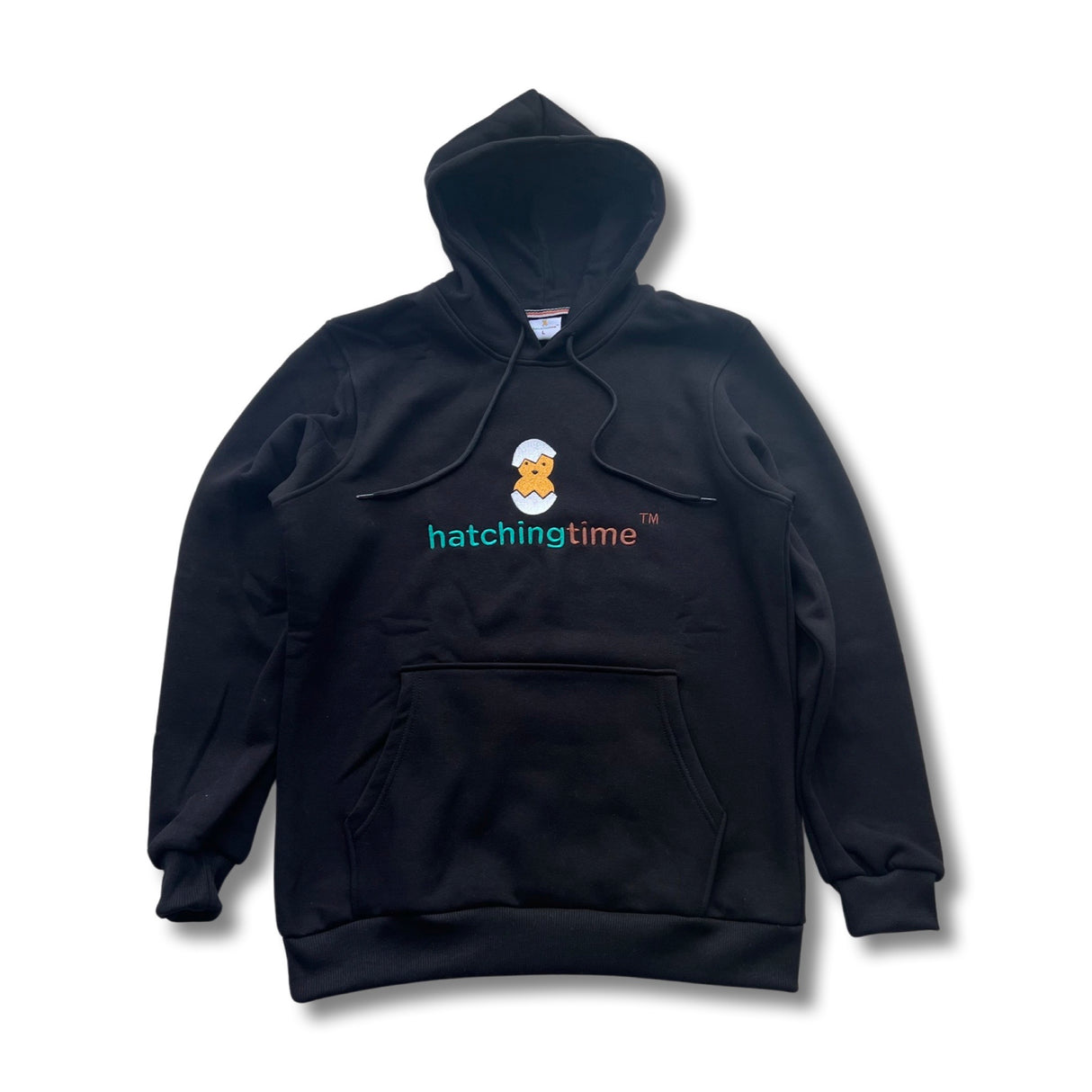 HatchingTime Hoodie Black Front