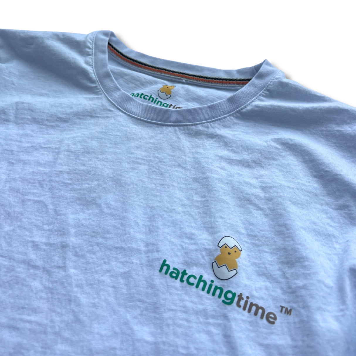 HatchingTime LongSleeves Shirt White Front Logo
