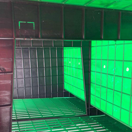 Hatching Time Cimuka. Interior view showing space inside of nesting box.