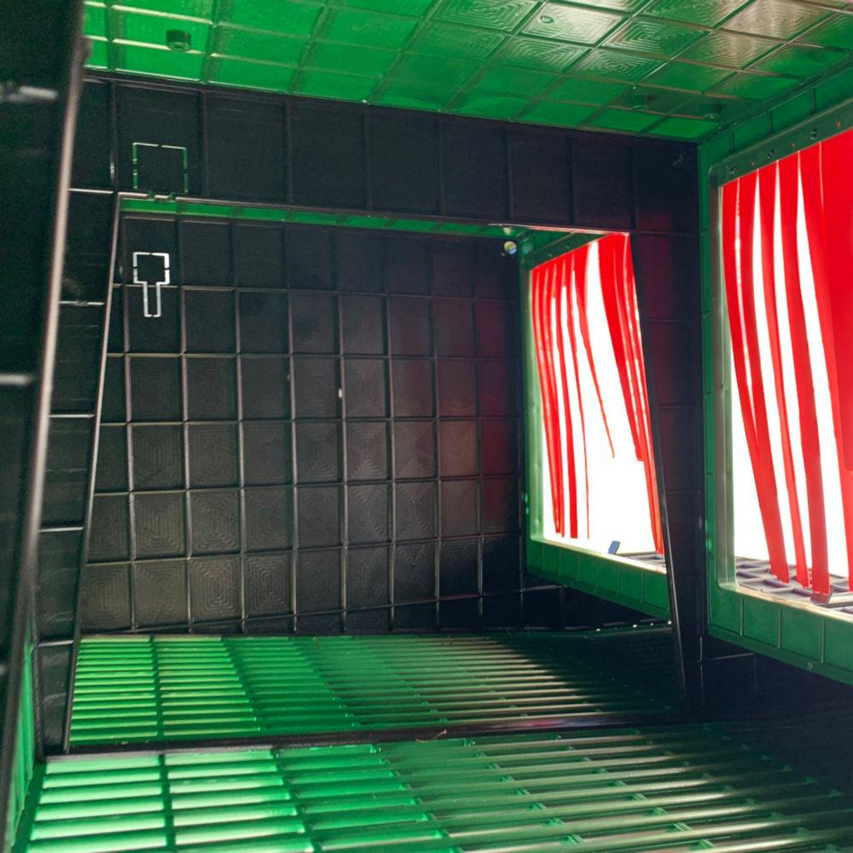 Hatching Time Cimuka. Interior view showing space inside of nesting box.