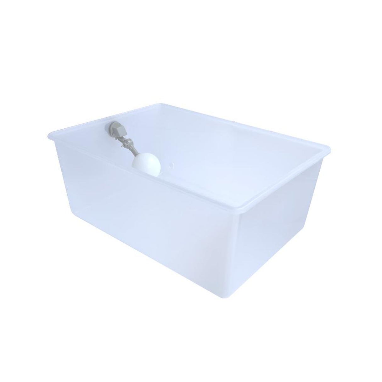 Hatching Time Cimuka. Float Valve attached to inner wall of water tank. (Water Tank Sold Separately)