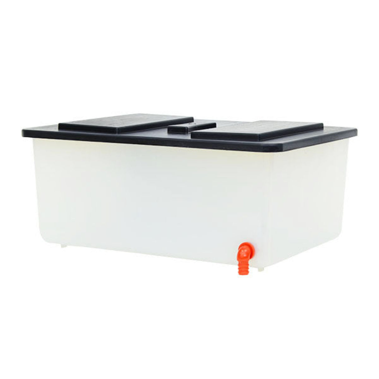 Hatching Time Cimuka. 5 Gallon water tank can be seen with black lid and red spout.