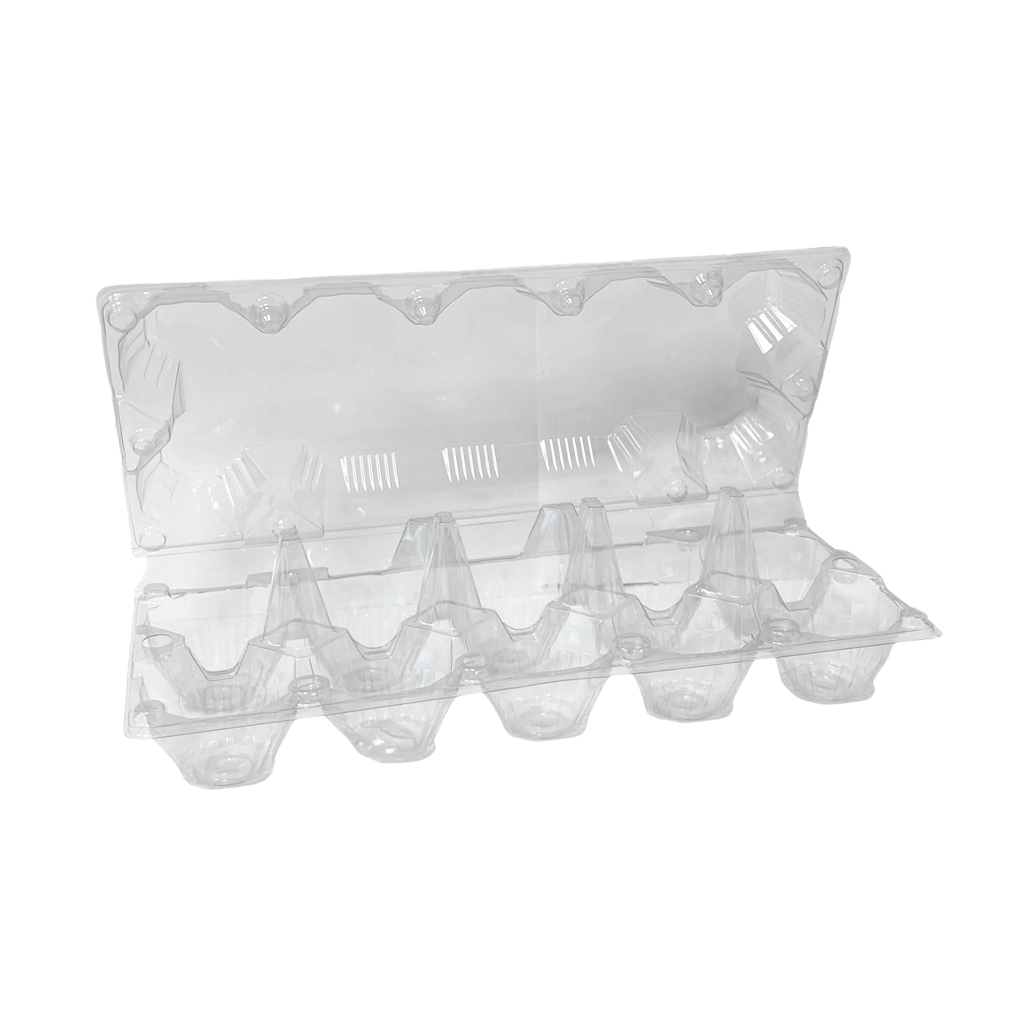 10-Egg Chicken Carton - Clear Plastic, All Sizes | Hatching Time