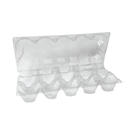 Hatching Time Cimuka. 10 chicken egg carton can be seen with lid open from front.