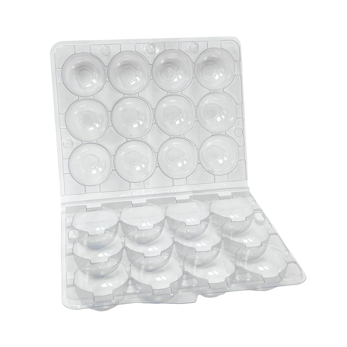 12-Egg Carton (Quail) - Clear Plastic