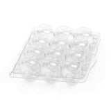 12 egg quail carton closed clear