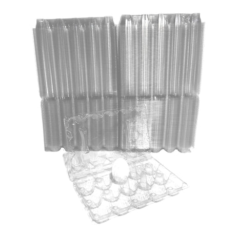 Clear plastic bags with bubble wrap on a white background