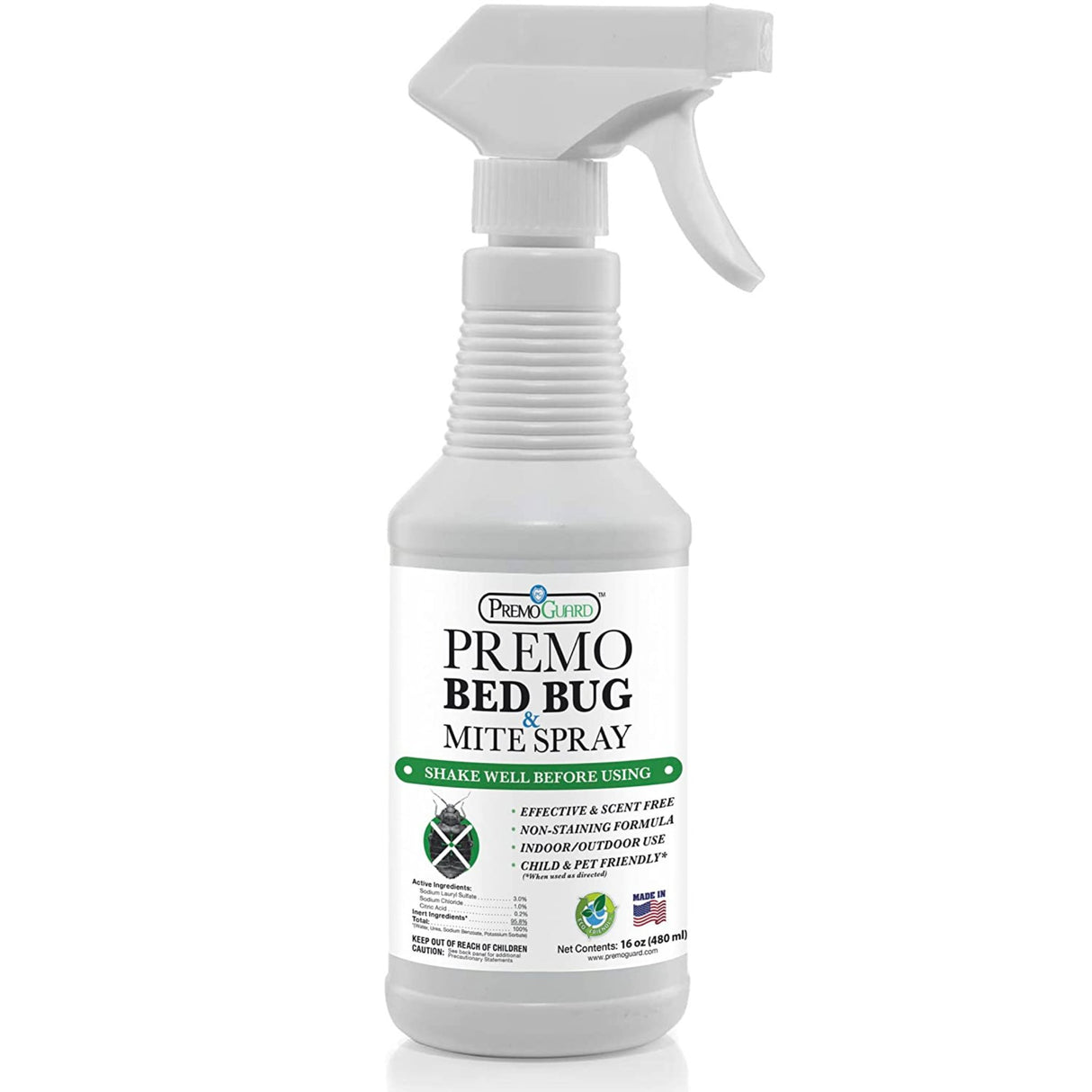 Hatching Time Premo. Bed bug & mite spray bottle.