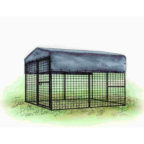 Hatching Time OverEZ. illustration of 8ft tarp on 8 ft chicken run.