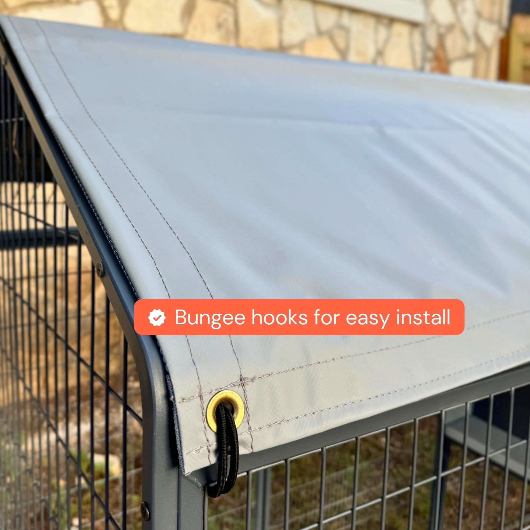 All-Weather Coop Tarp for Smart Coop Steel Run | Hatching Time