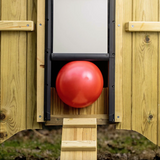 Hatching Time. ChickenGuard Pro with Self-Locking Door Kit shown closing on ball