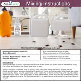 Hatching Time Premo. All Purpost pest control concentrate mixing instructions.