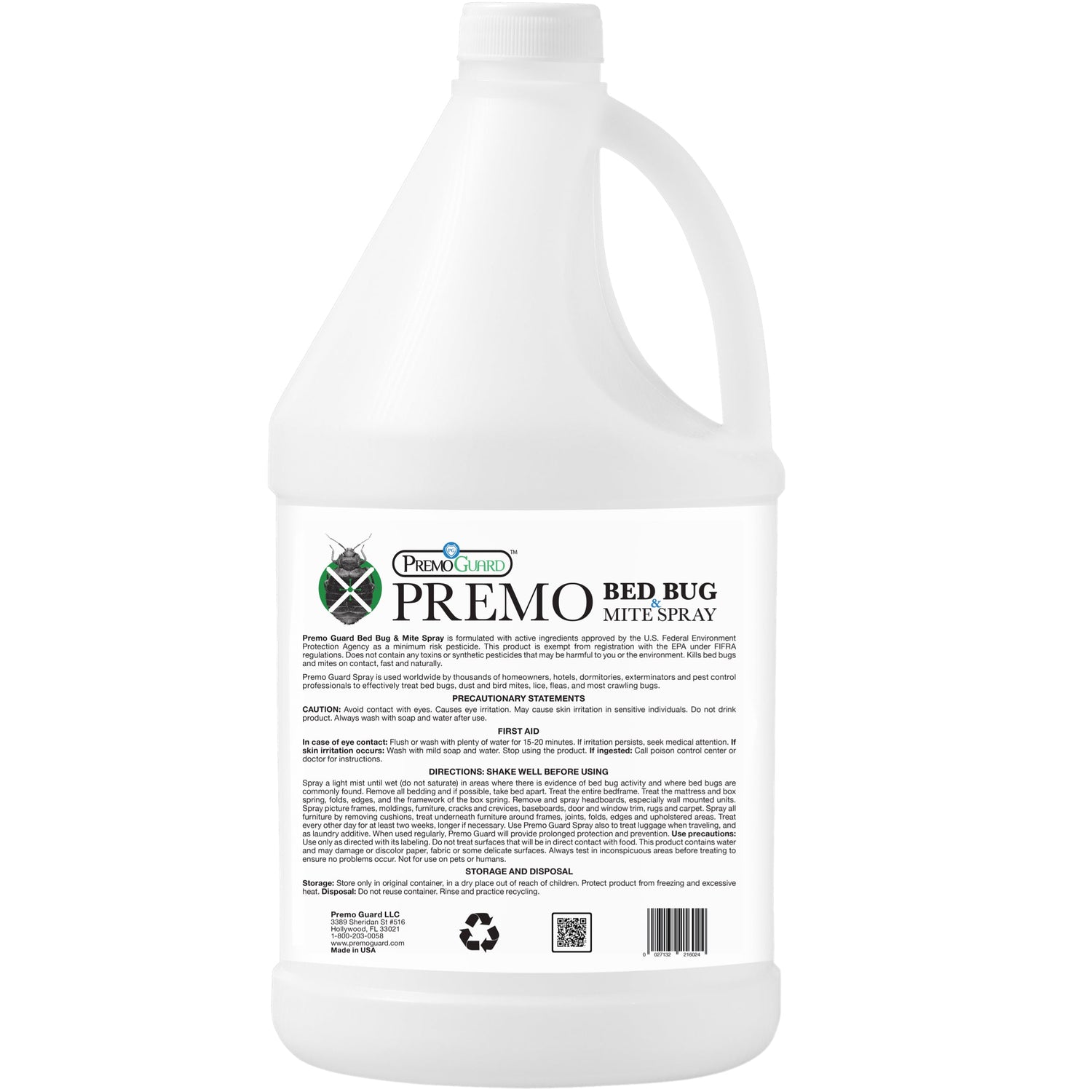 Bed Bug & Mite Killer By Premo Guard - 128 oz
