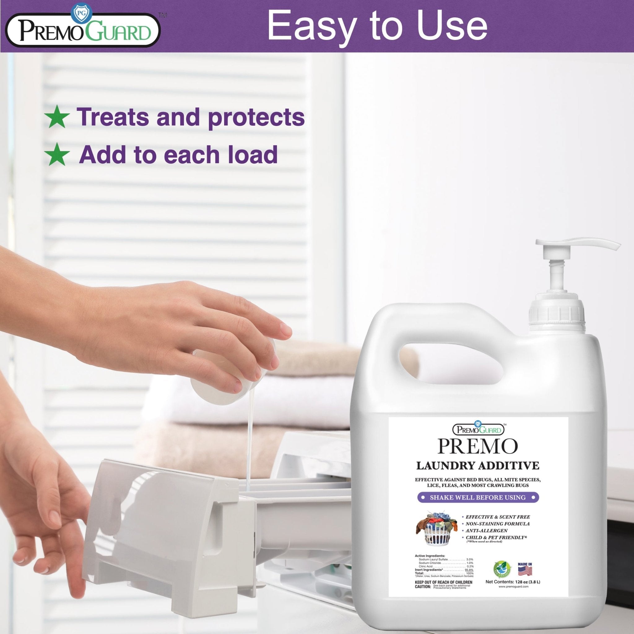 Premo Guard Bed Bug & Mite Laundry Additive - Thumbnail 5