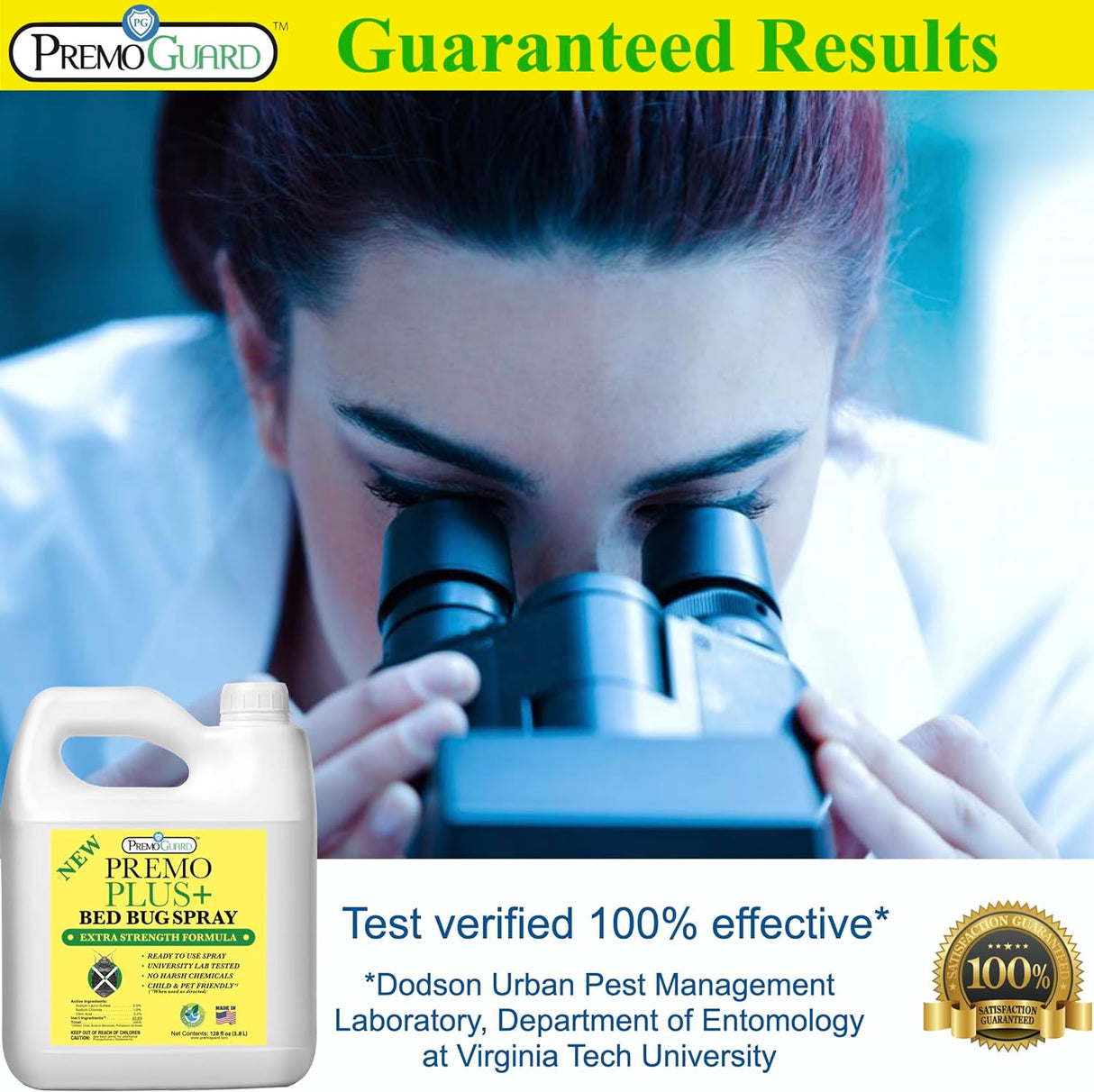 Bed Bug Plus Spray By Premo Guard - 128 oz