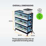 Chick Brooder - 3 Layer H: 9.5"