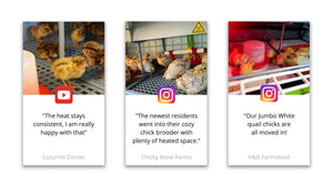 Social Reviews of CB25 Chick Brooder