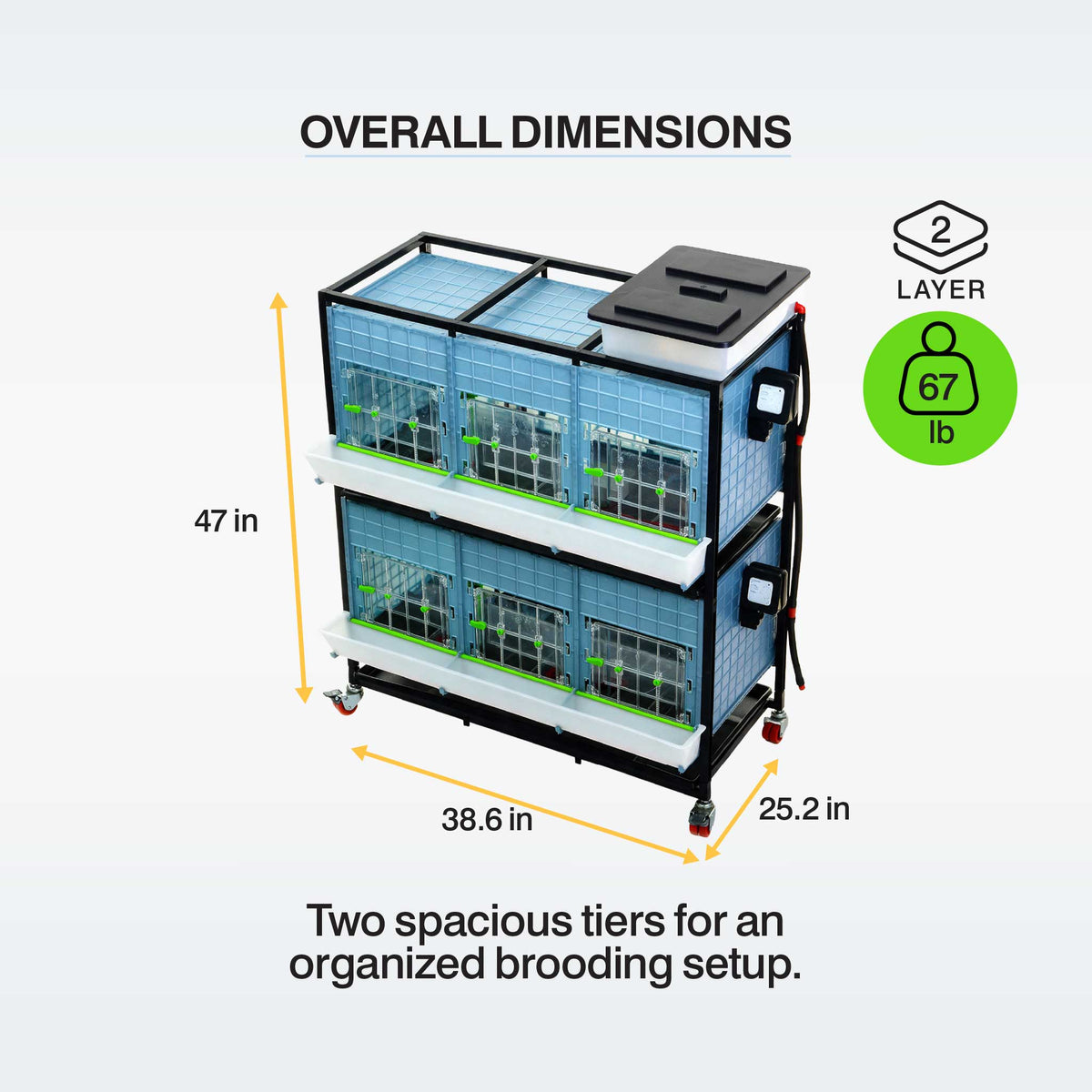 Chick Brooder - 2 Layer H: 15"