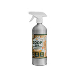 Coop Odor Eliminator Spray 32 oz bottle by Eaton Pet & Pasture – enzyme-based, unscented formula for natural chicken coop odor control.