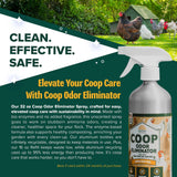 Coop Odor Eliminator Spray 32 oz – eco-friendly enzyme cleaner that neutralizes ammonia odors and promotes a cleaner, healthier coop.
