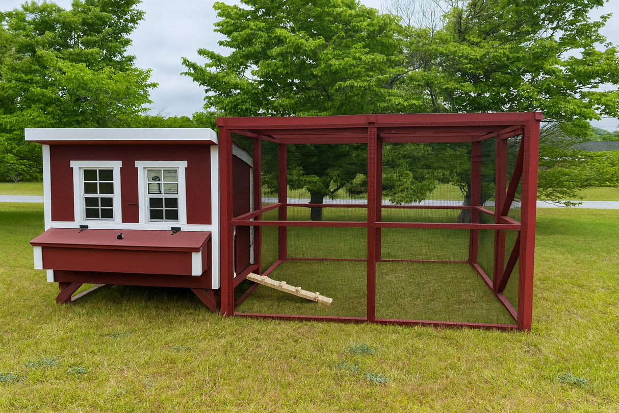 Wooden 16 Ft. Chicken Run