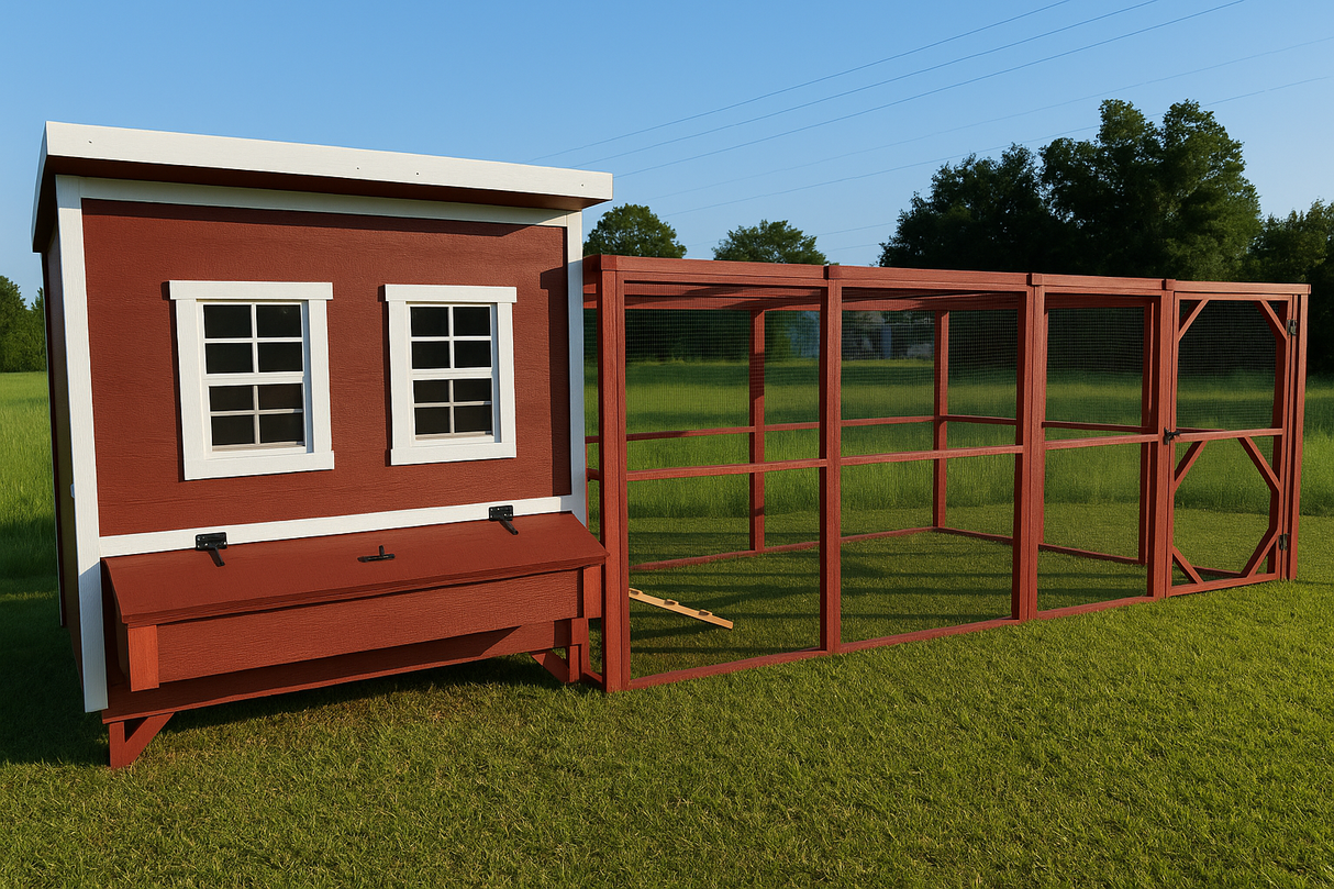 Wooden 16 Ft. Chicken Run