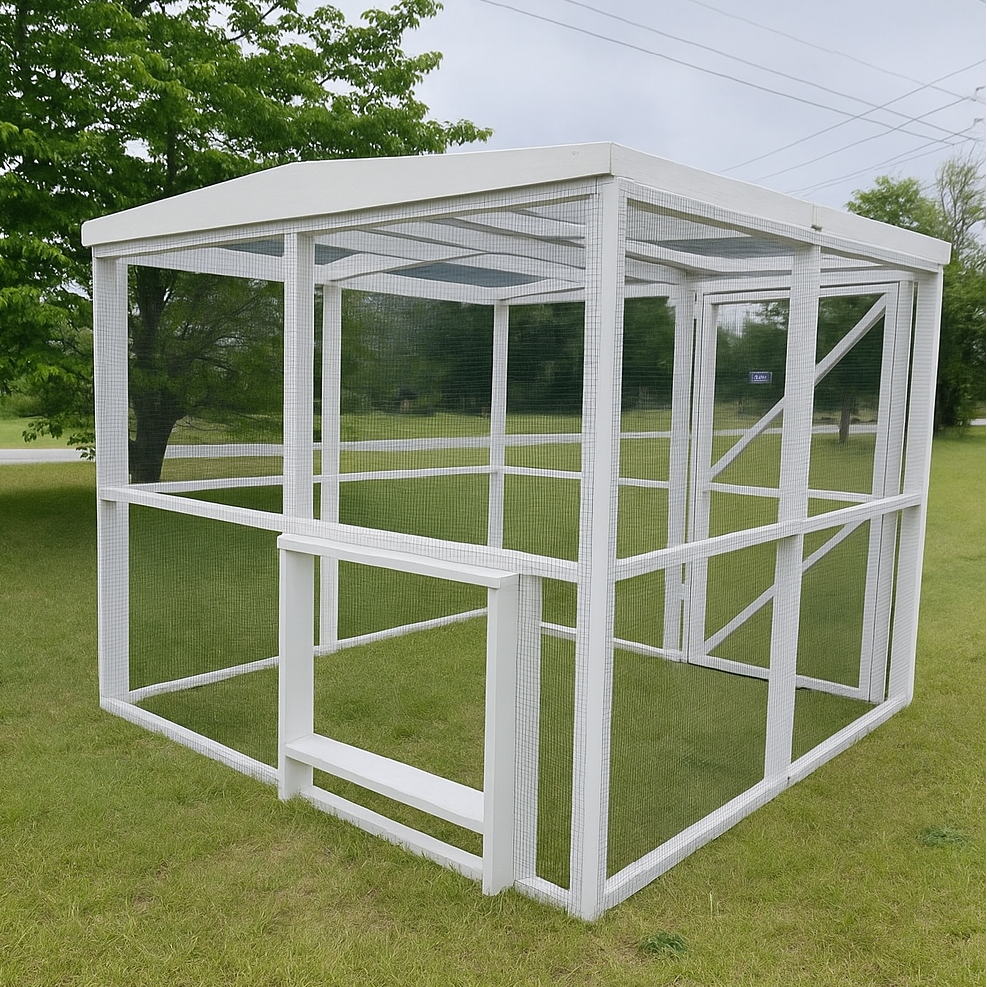 Wooden 16 Ft. Chicken Run