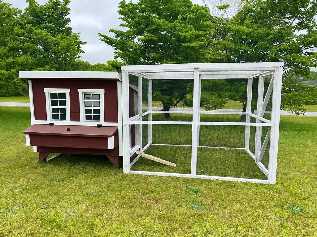 Wooden 16 Ft. Chicken Run