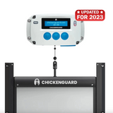 Hatching Time. ChickenGuard Pro with Self-Locking Door Kit shown.