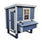 Hatching Time OverEZ Blue Medium chicken coop. Coop can be seen with windows for ventilation, nesting box can be seen on front for easy egg collection.